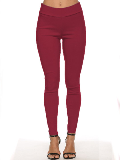 Fashionable high-waisted jeans