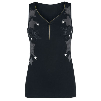 Womens casual zipper vest