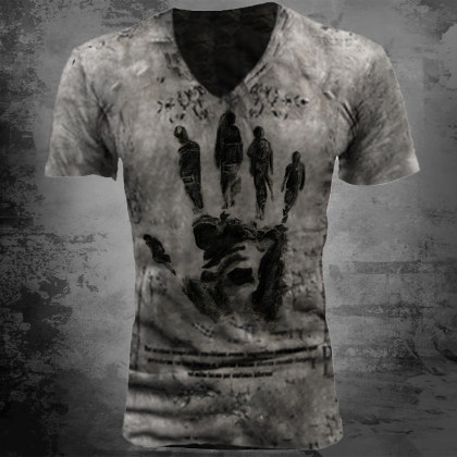 Designer retro portrait art print T-shirt